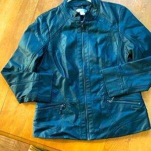 Faux leather jacket